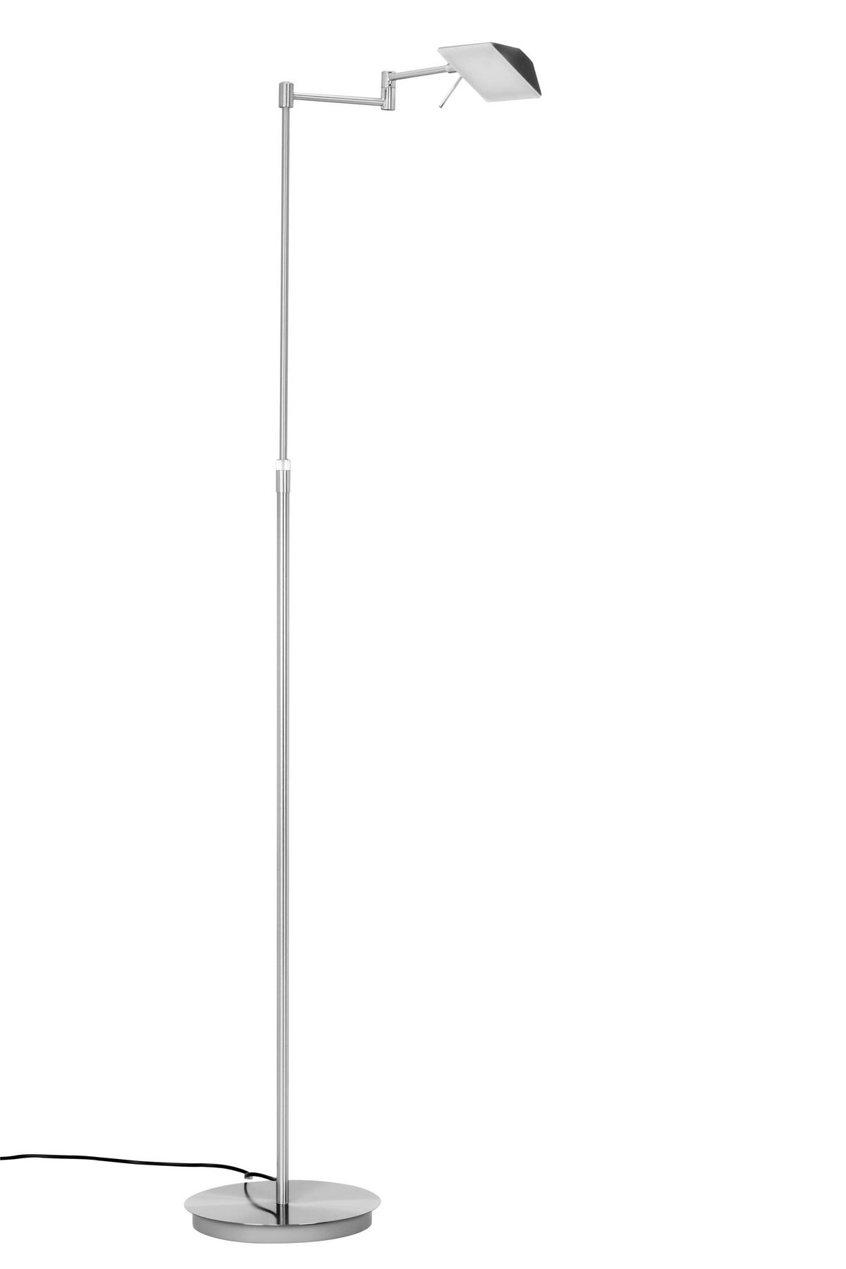 LESELEUCHTE Durham 25/146 cm   - Silberfarben/Weiß, KONVENTIONELL, Kunststoff/Metall (25/146cm) - Novel