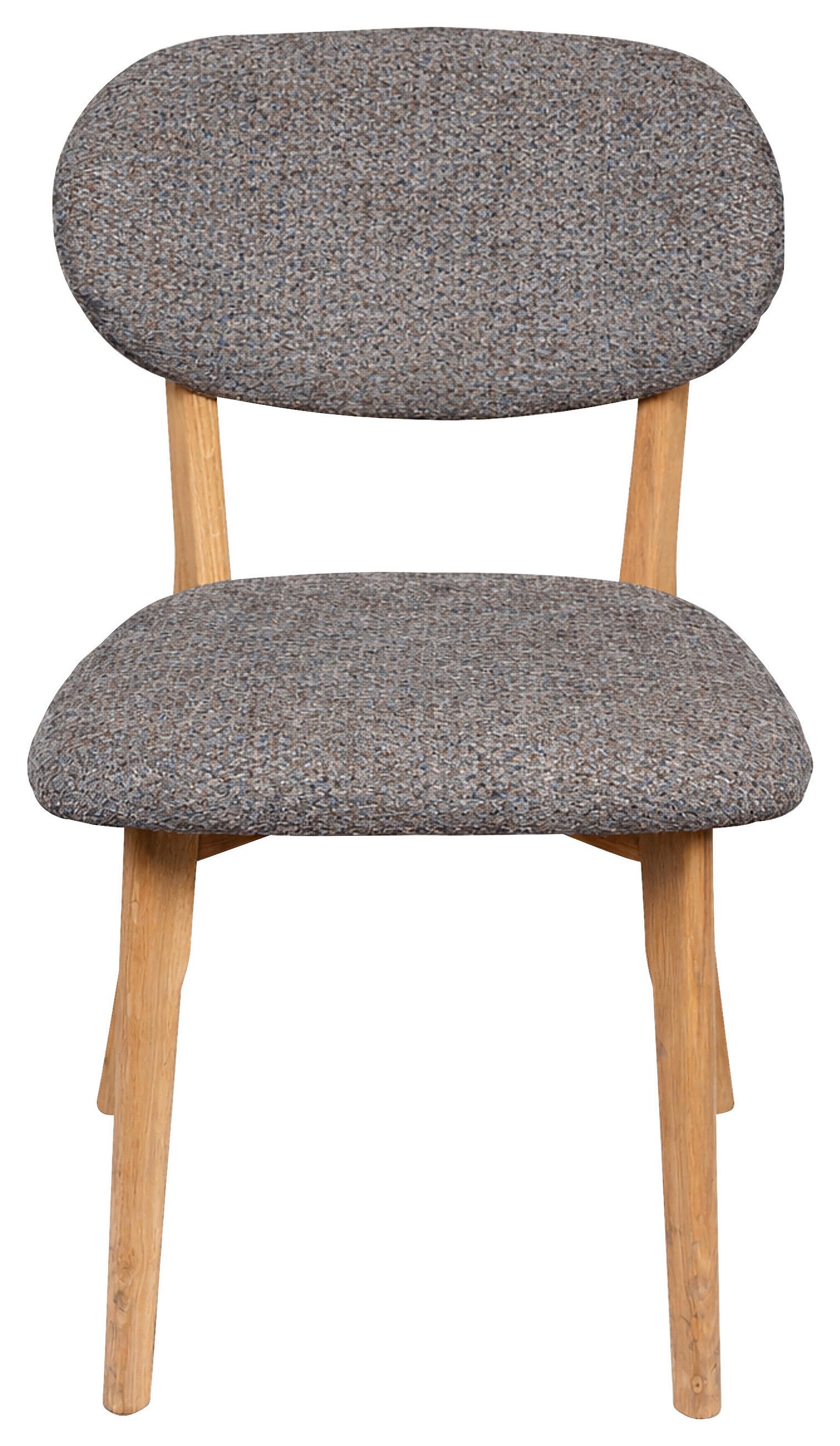 STUHL  Stoffauswahl Webstoff  - Blau/Eichefarben, MODERN, Holz/Textil (51/86/60cm) - Carryhome