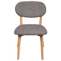 STUHL  Stoffauswahl Webstoff  - Blau/Eichefarben, MODERN, Holz/Textil (51/86/60cm) - Carryhome