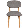 STUHL  Stoffauswahl Webstoff  Blau, Eichefarben  - Blau/Eichefarben, MODERN, Holz/Textil (51/86/60cm) - Carryhome