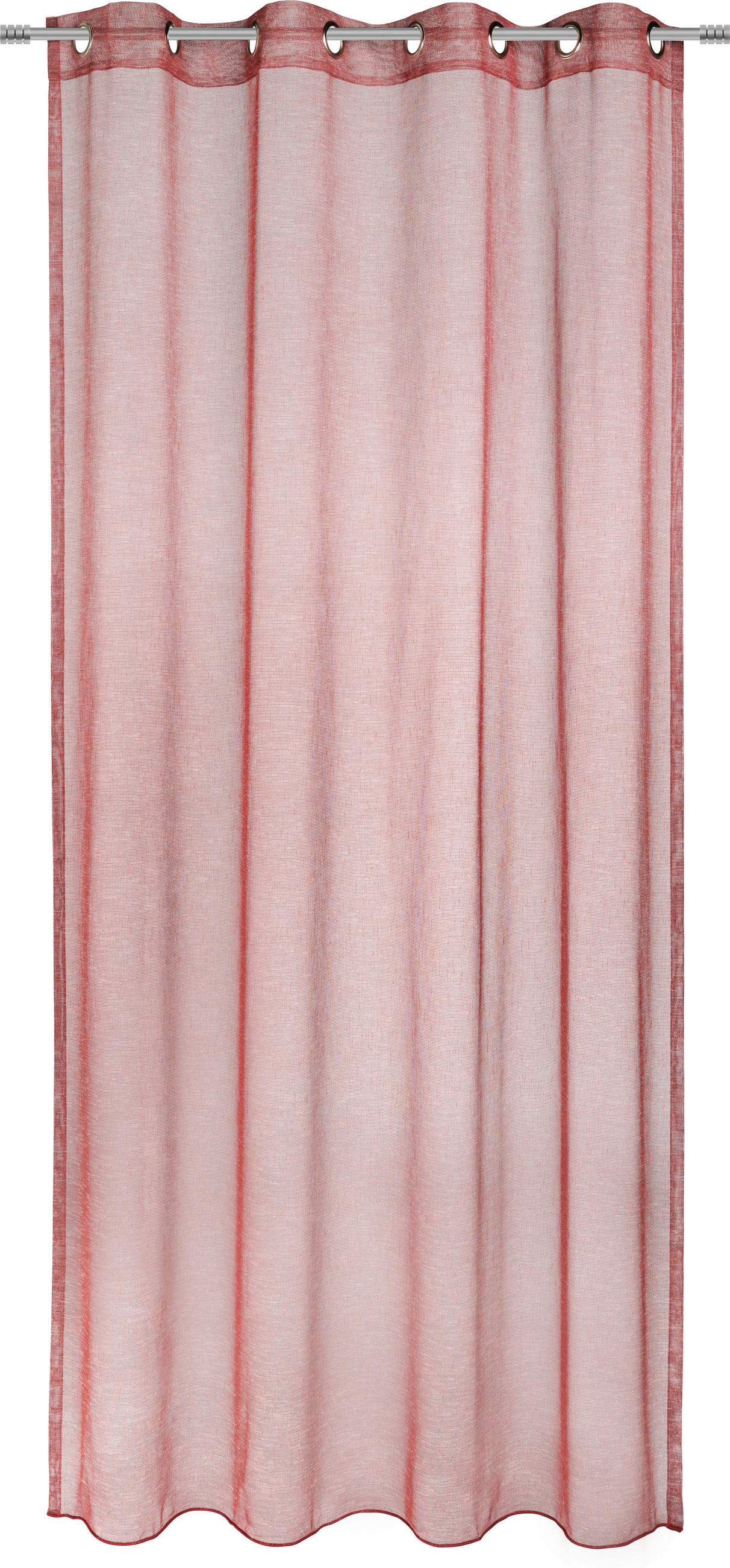 ÖSENSCHAL CARINO halbtransparent 145/245 cm   - Bordeaux, Basics, Textil (145/245cm) - Ambiente