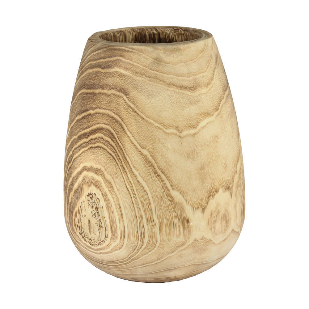 VÁZA, drevo, 31 cm  - Basics, drevo (16/31/16cm)