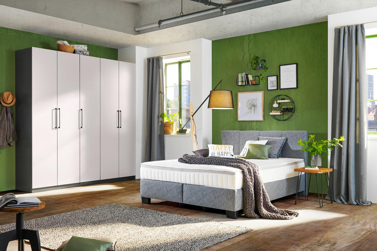 KORPUS ORMARA ZA ODJEĆU  antracit  46/210/57 cm    - antracit, Konvencionalno, drvni materijal (46/210/57cm) - Hom`in