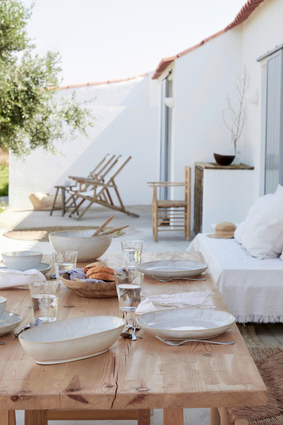 SALATSCHÜSSEL  EIVISSA  - Creme, Basics, Keramik (28/11,7cm) - Costa Nova