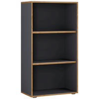 AKTENREGAL 60/110/33 cm  - Honigeiche/Anthrazit, Design, Holzwerkstoff/Kunststoff (60/110/33cm) - MID.YOU