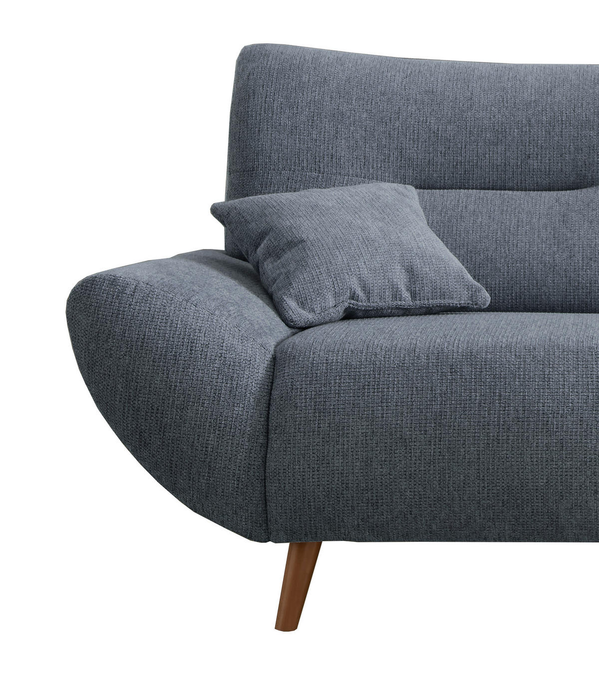 3-SITZER-SOFA in Chenille Hellblau  - Wildeiche/Hellblau, Modern, Holz/Textil (205/81/90cm) - MID.YOU