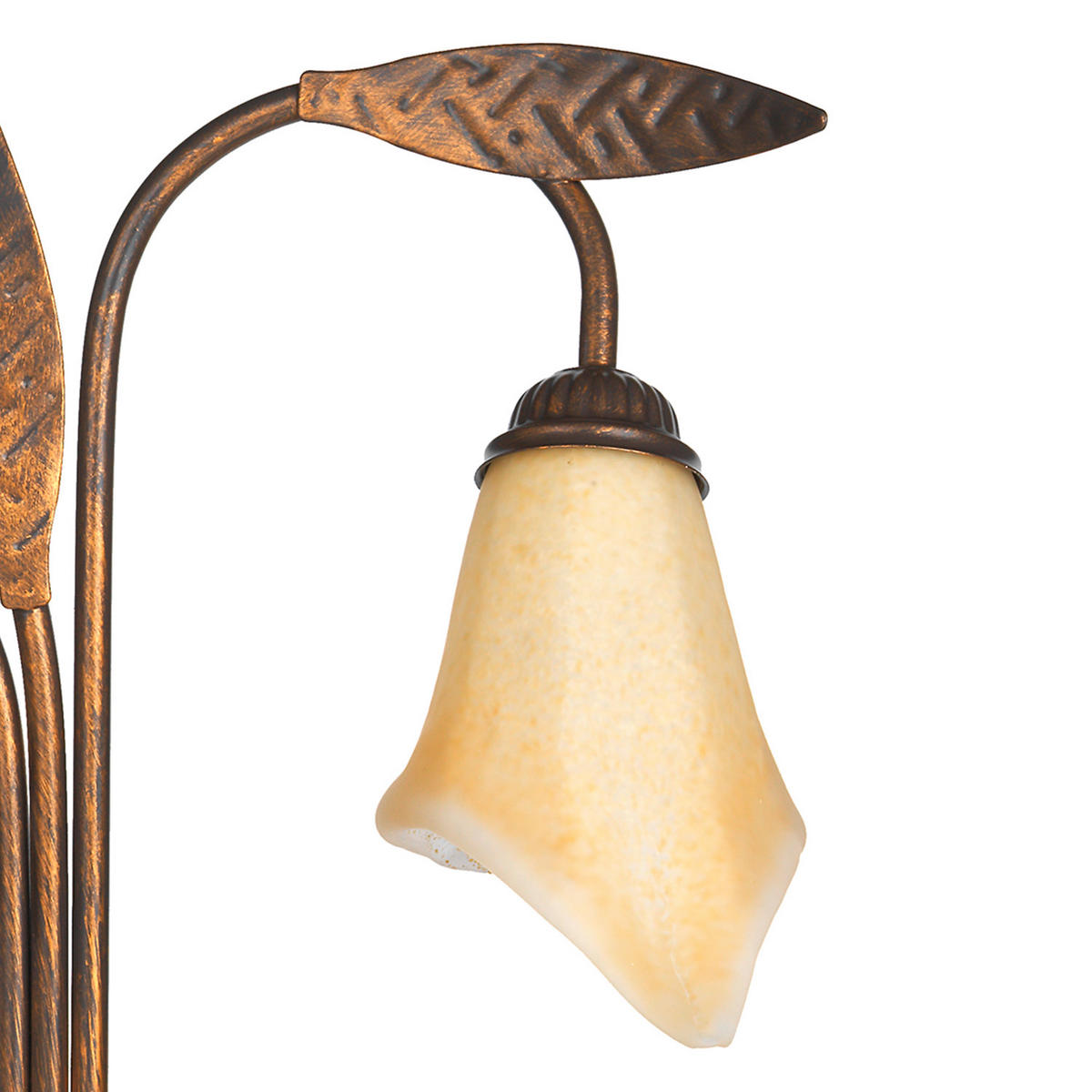 WANDLEUCHTE 40/24/70 cm   - Bronzefarben, KONVENTIONELL, Glas/Metall (40/24/70cm)