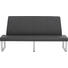 SITZBANK in Grau, Edelstahlfarben - Edelstahlfarben/Grau, Design, Leder/Metall (230cm) SITZBANK in Grau, Edelstahlfarben - Edelstahlfarben/Grau, Design, Leder/Metall (230cm)