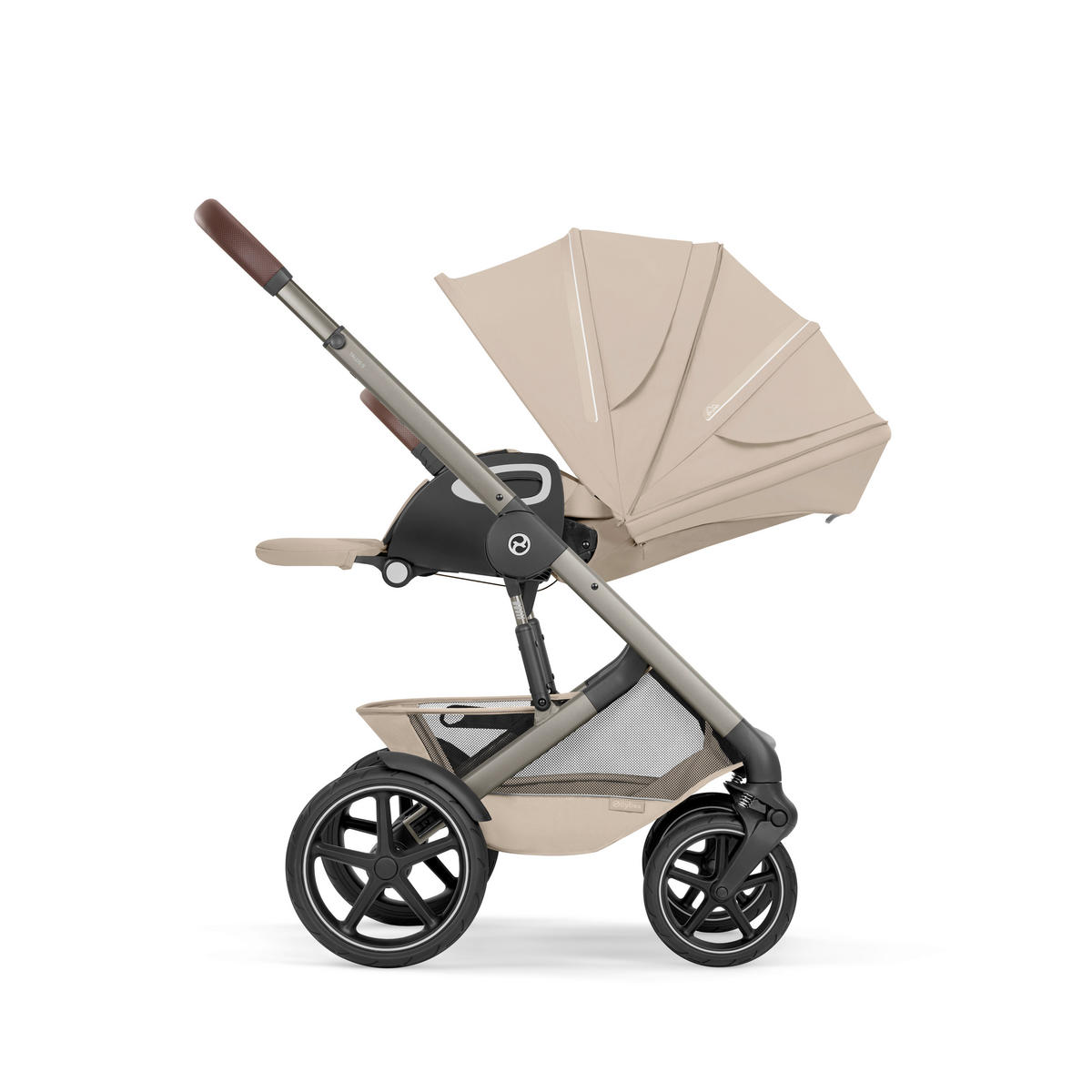 KINDERWAGEN Talos S TPE inkl. Fold-Carrycot  - Taupe/Beige, Basics, Textil/Metall (93cm) - cybex GOLD