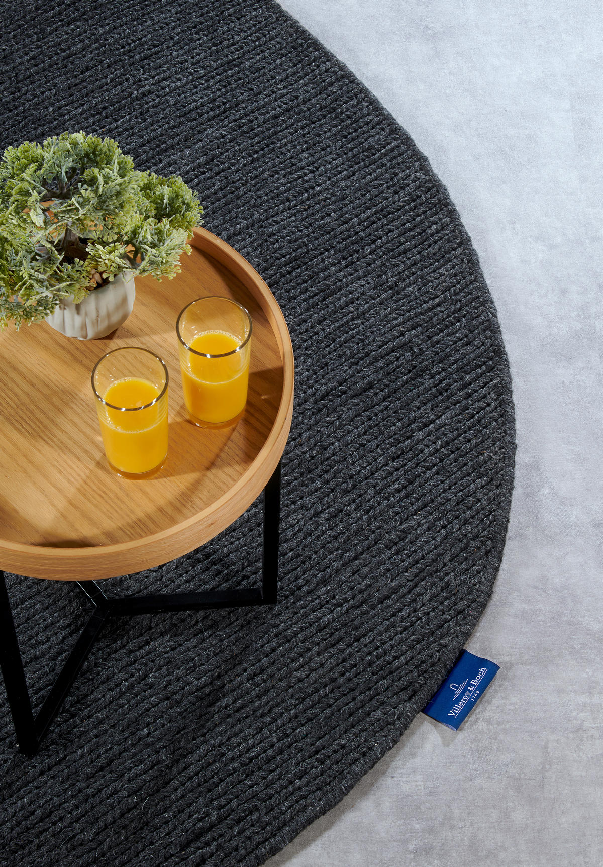 HANDWEBTEPPICH 160/230 cm Kollektion 1748 Anthrazit, Grau  - Anthrazit/Grau, Basics, Textil (160/230cm) - Villeroy & Boch