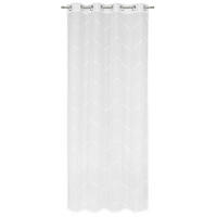 PERDEA CU INELE TIP CAPSĂ semitransparent  - alb, Design, textil (135/245cm) - Esposa