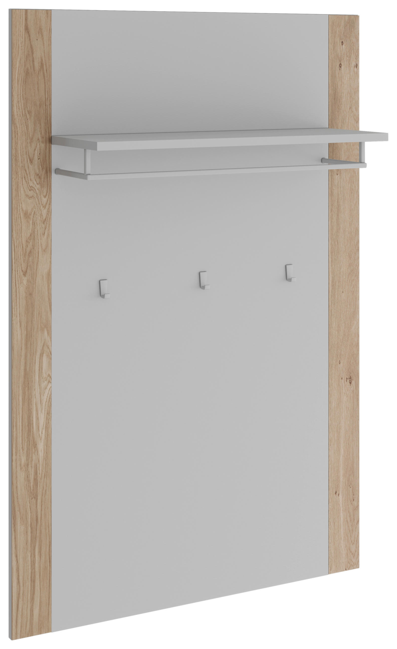 Livetastic Garderobenpaneel Kaunas Kaschmir, Eiche Bianco 82x120x28 cm