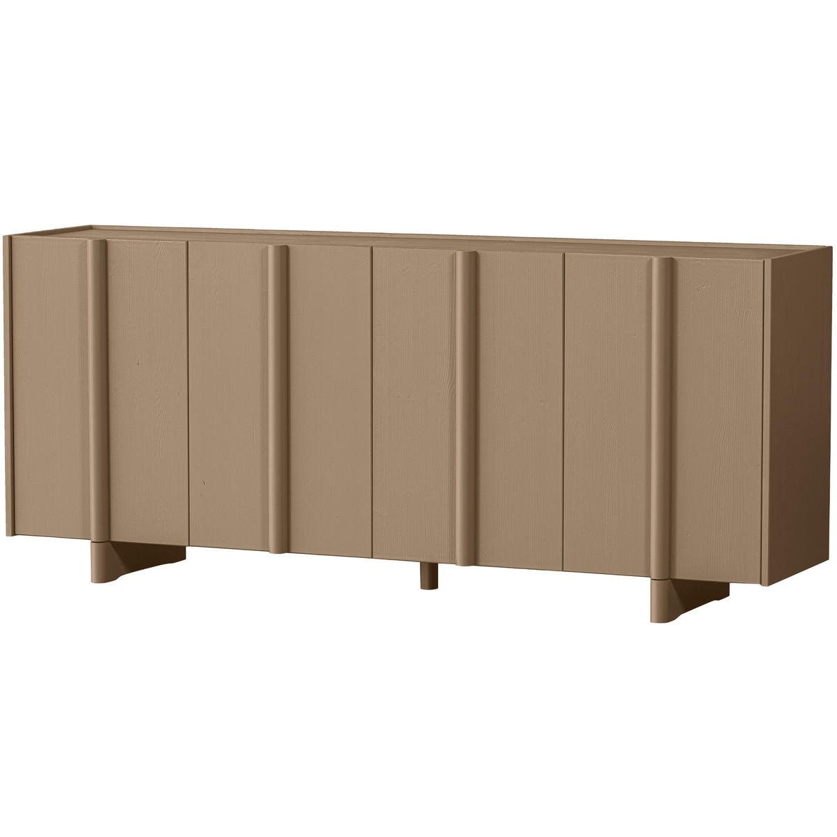 SIDEBOARD Basu  in 200/85/46 cm  - Schlammfarben, Design, Holz (200/85/46cm) - Livetastic