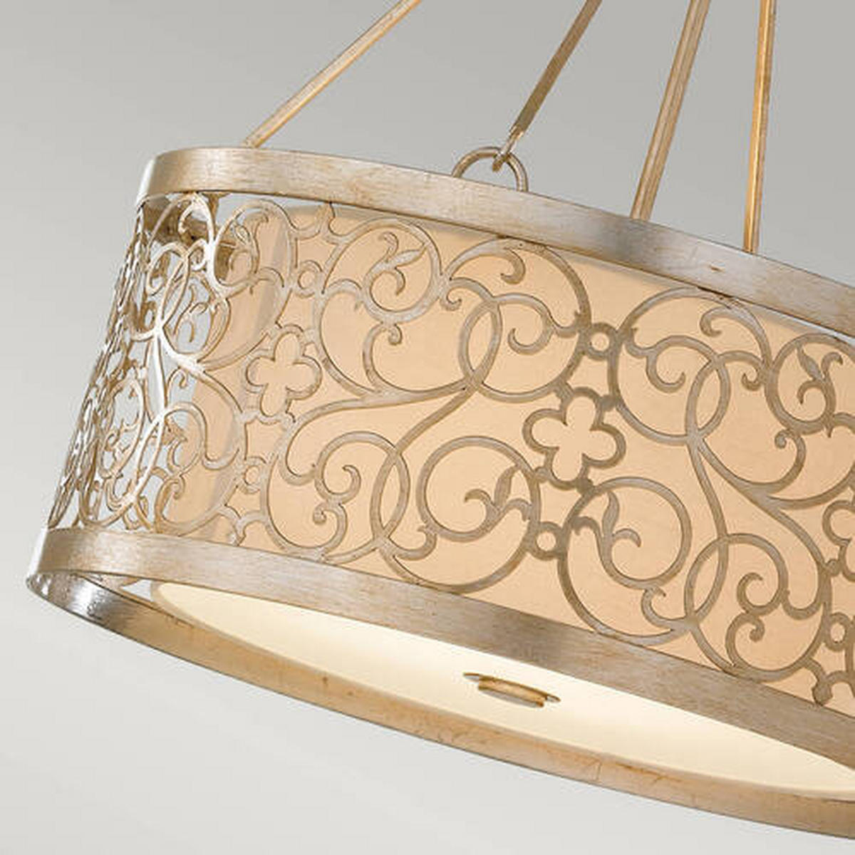 LESTENEC  Elstead Arabesque      58.4/80.8 cm      E27 - zlate barve/srebrne barve, Basics, kovina (58.4/80.8cm) - Elstead Lighting