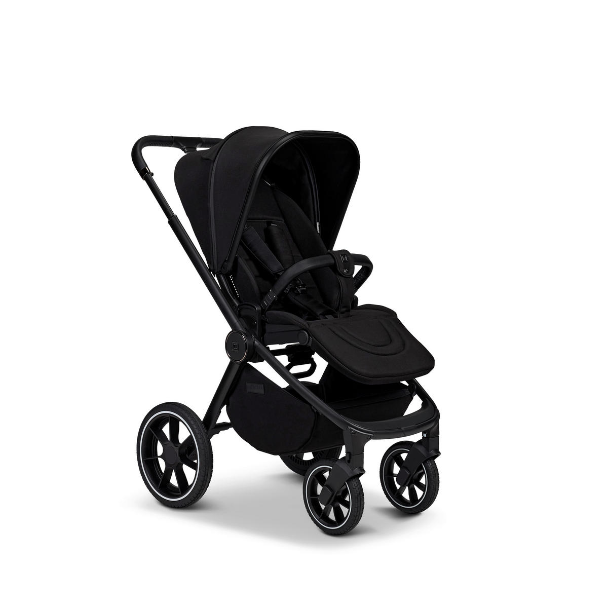 KOMBIKINDERWAGEN  Resea+  Onyx  - Schwarz, Basics, Textil (98.5/58/122cm) - Moon