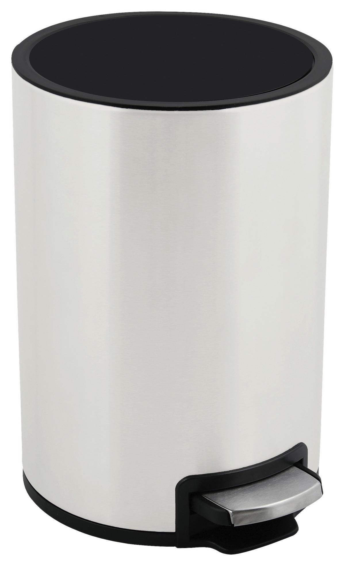 TRETEIMER 5 L  - Schwarz/Weiß, KONVENTIONELL, Kunststoff/Metall (20/25/30cm) - Spirella