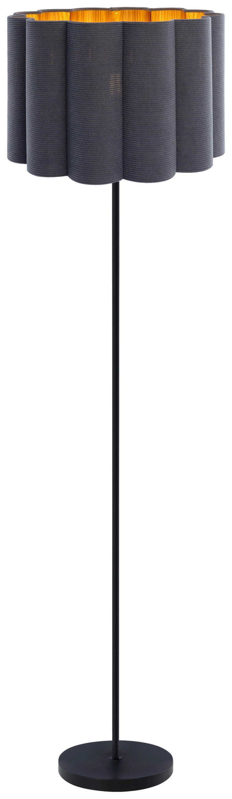 Novel Stehleuchte Schwarz 150 cm