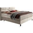 BOXSPRINGBETT 200/220 cm  in Beige  - Beige/Schwarz, KONVENTIONELL, Textil/Metall (200/220cm) - Esposa