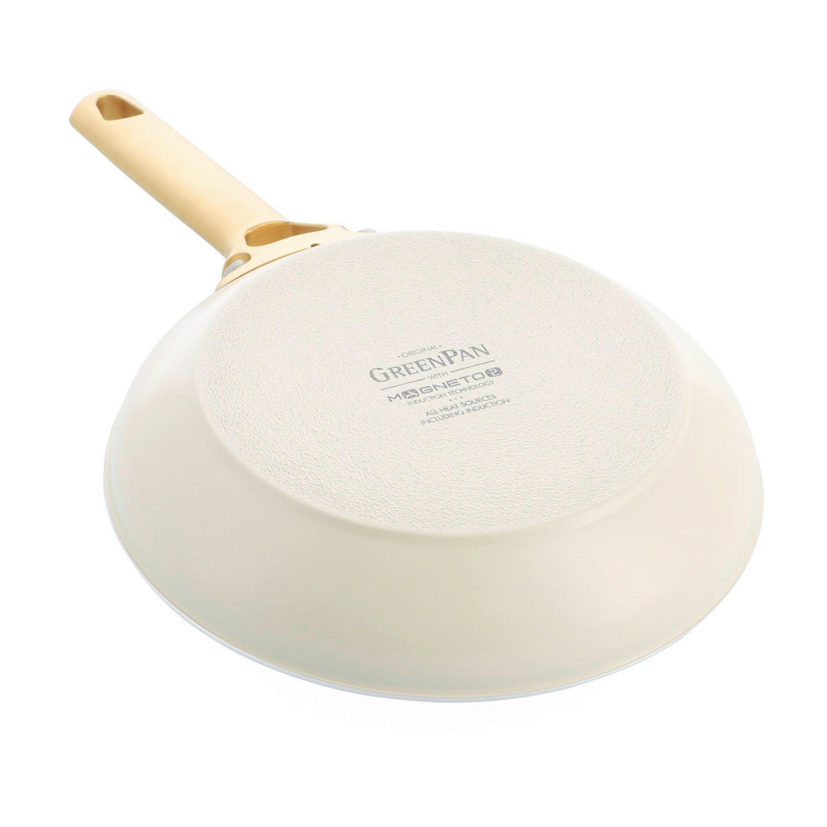 KOCHTOPFSET Padova Reserve 6-teilig  - Goldfarben/Creme, Basics, Glas/Metall - GreenPan