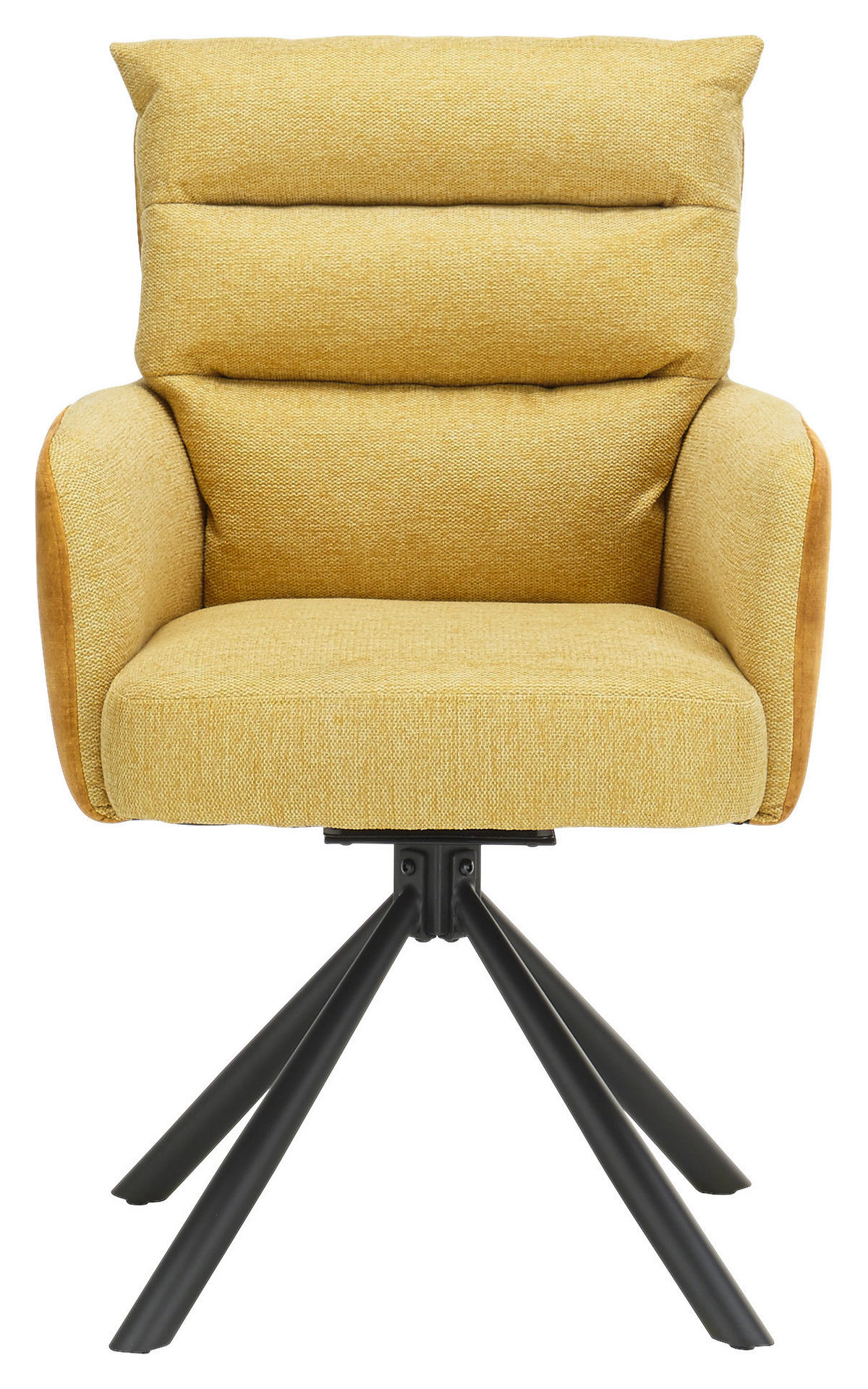 ARMLEHNSTUHL  in Mikrofaser  - Gelb/Dunkelgelb, KONVENTIONELL, Textil/Metall (58/94/67cm) - Boxxx