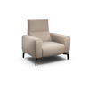 SESSEL Chenille Sandfarben    - Sandfarben/Schwarz, Design, Textil/Metall (110/85/86-94cm) - SENSOO