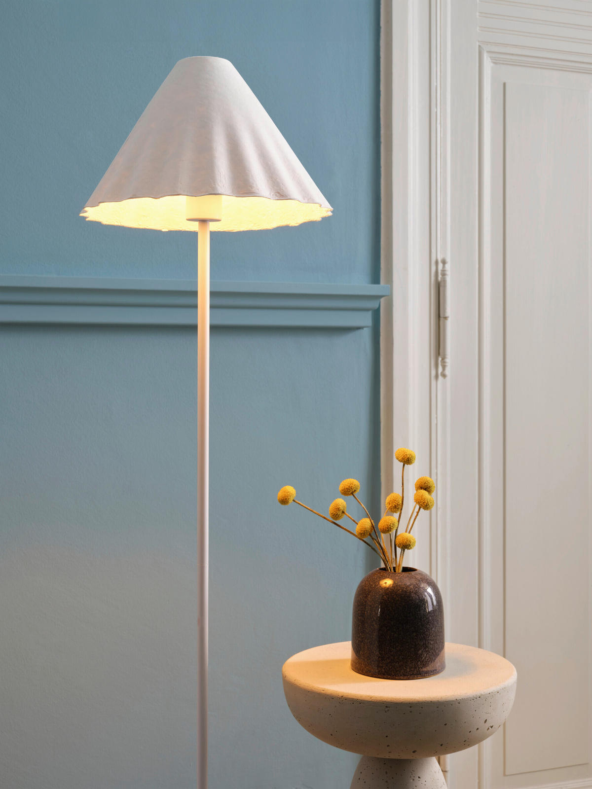 STEHLEUCHTE 31/150.5 cm    - Basics, Papier/Metall (31/150.5cm) - Osram
