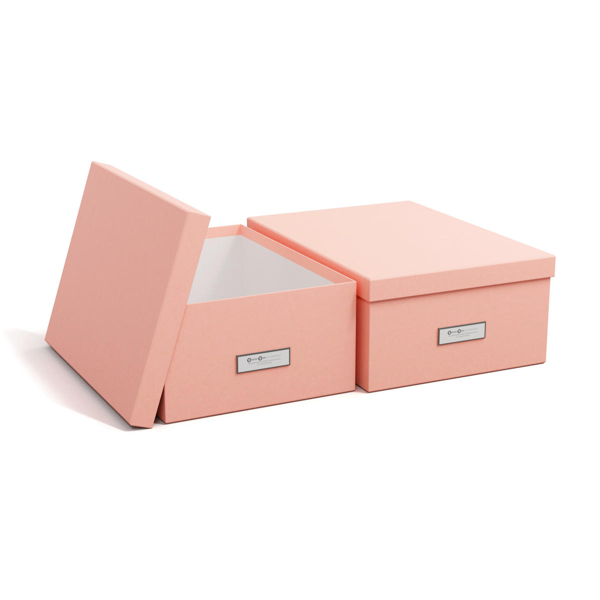 TÁROLÓDOBOZ 34/25/14 cm  - pink, Basics, karton/papír (34/25/14cm)