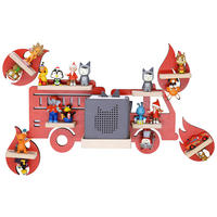 KINDERREGAL  - Rot, Modern, Holzwerkstoff (44/40/19cm) - Livetastic