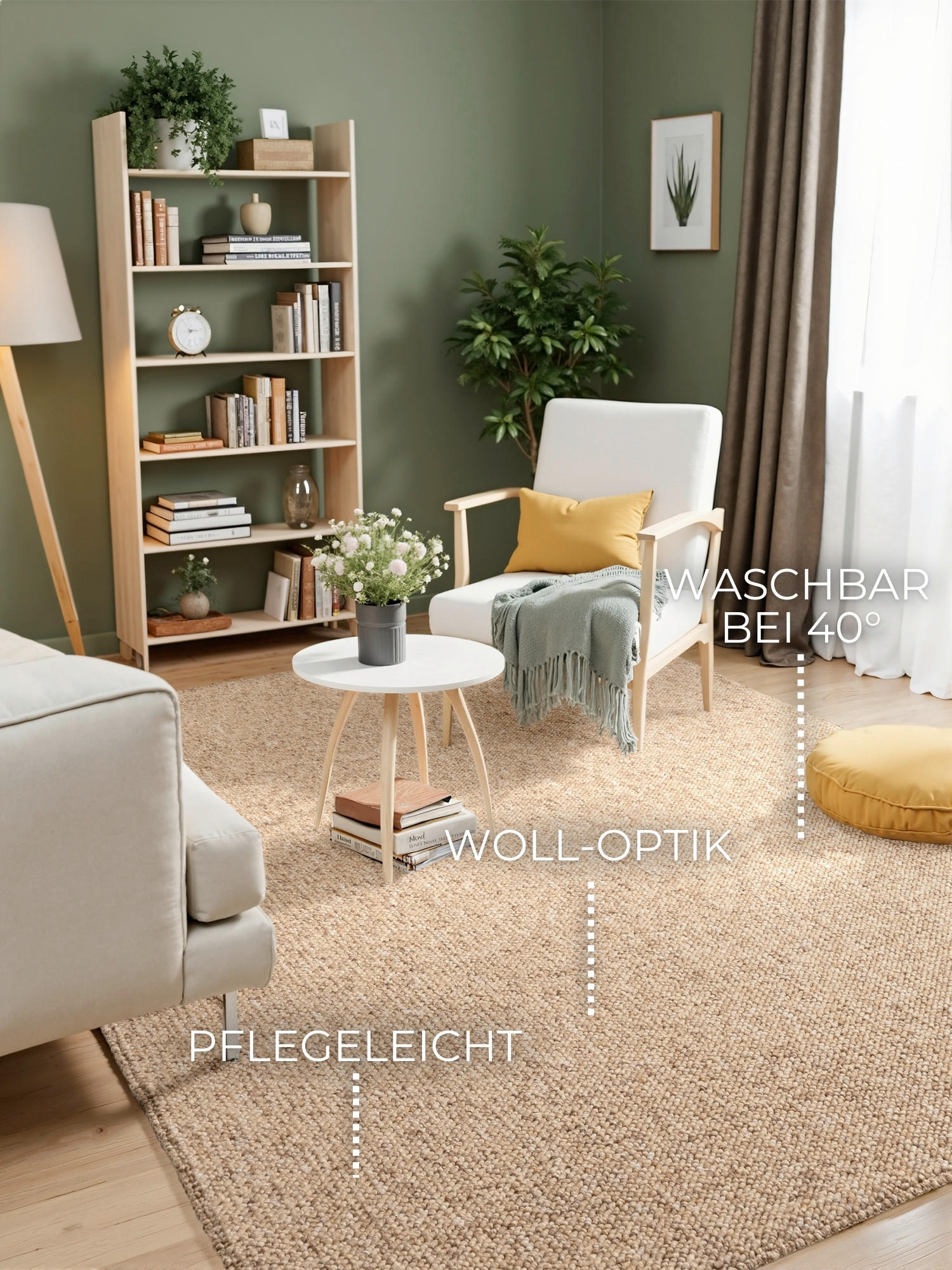 TUFTTEPPICH 200/290 cm Rocco Hellbraun  - Hellbraun, Basics, Kunststoff (200/290cm) - Elle Decoration