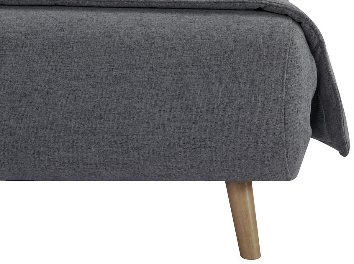 SCHLAFSESSEL Mikrofaser Dunkelgrau    - Dunkelgrau/Naturfarben, MODERN, Holz/Textil (77/81/90cm) - MID.YOU
