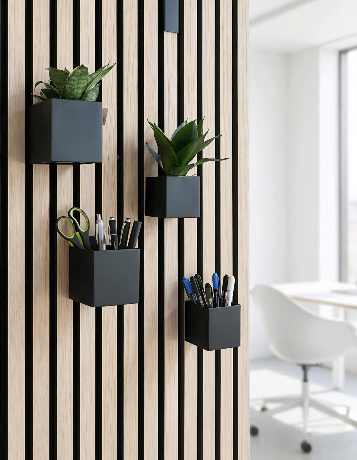 AKUSTIKPANEEL-ZUBEHÖR  - Schwarz, Basics, Metall (6,5/6,5/6,5cm)