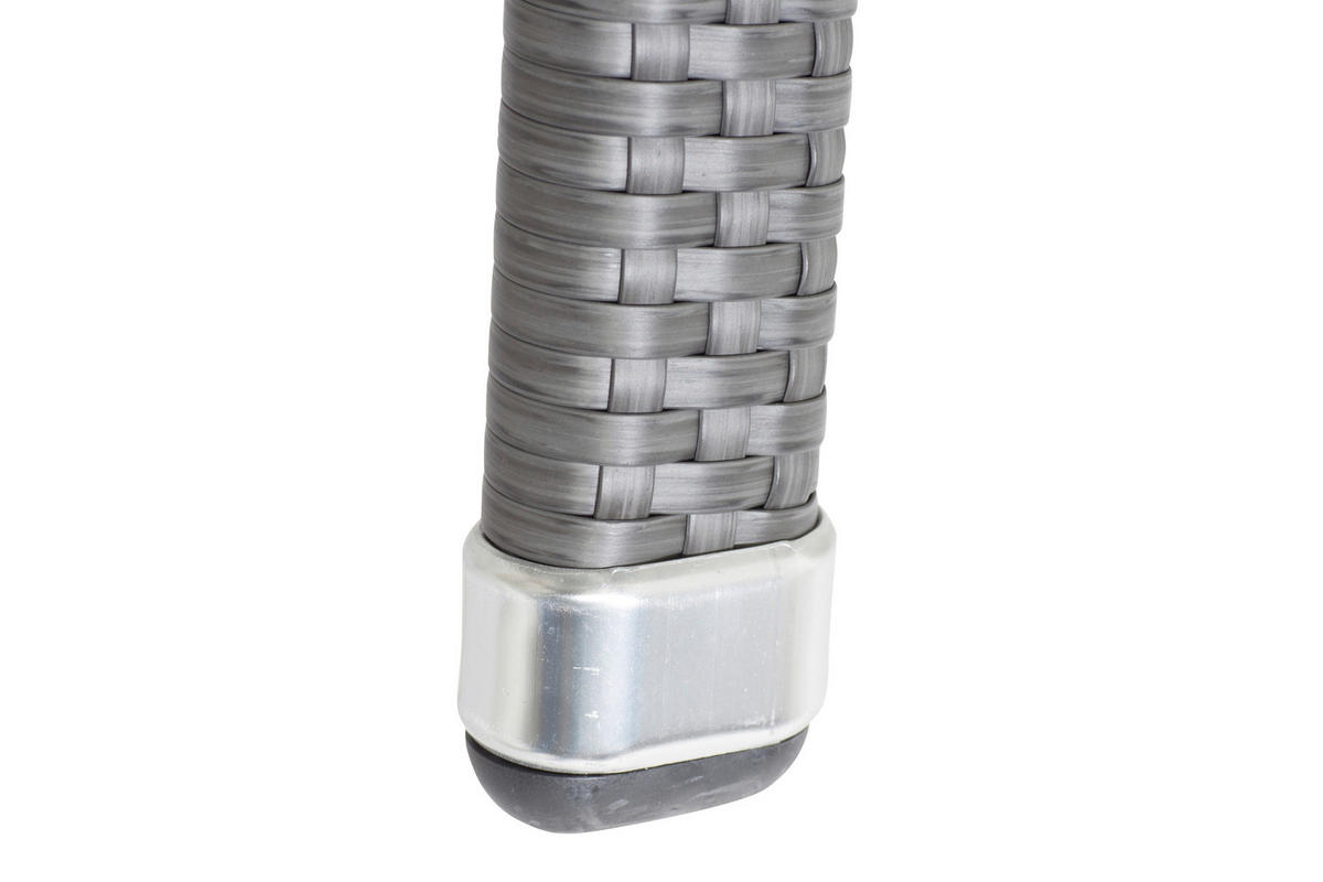 GARTENSESSEL-SET Metall, Kunststoff Grau  - Grau, MODERN, Kunststoff/Metall (56/83/60cm) - Gardenson