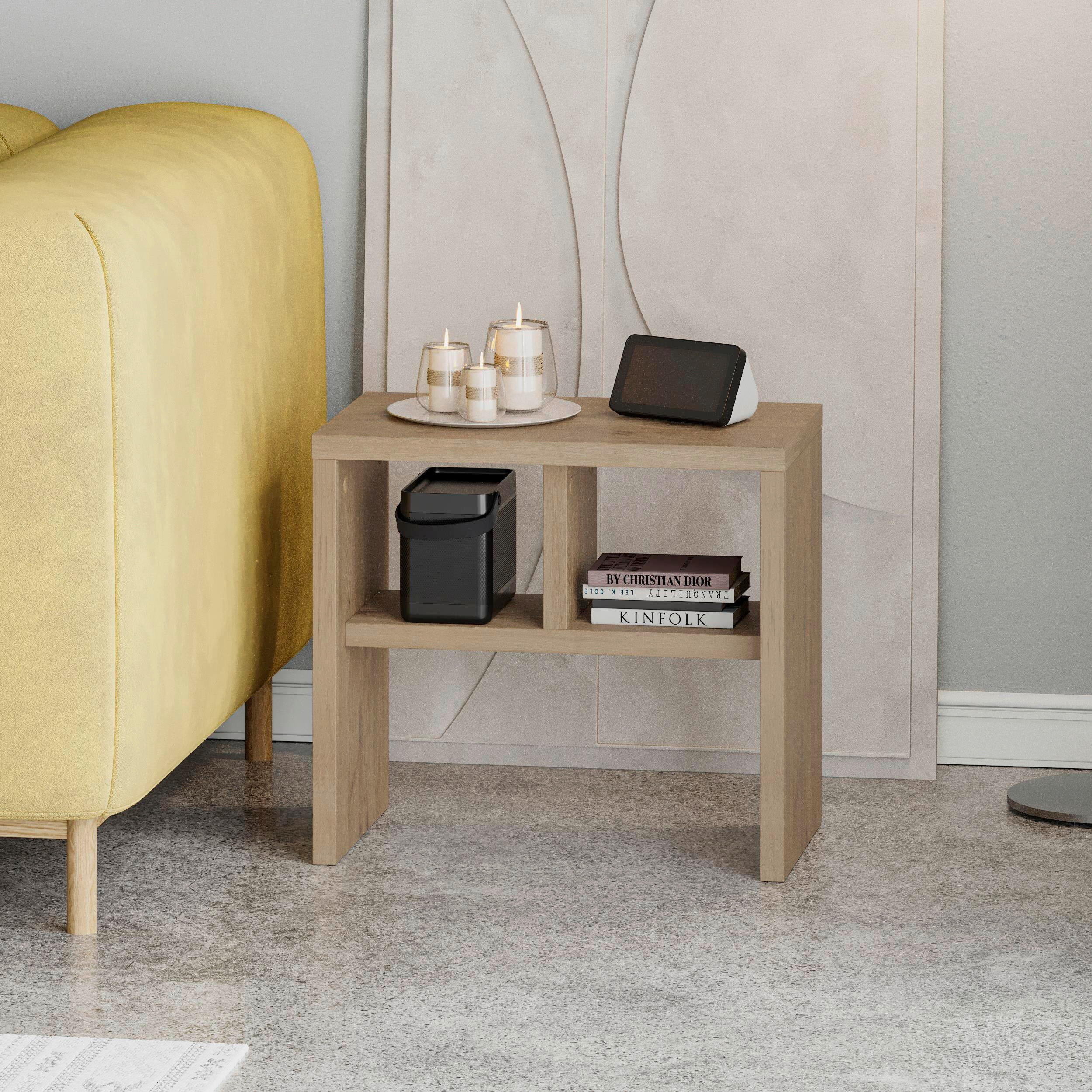 BEISTELLTISCH in Holzwerkstoff  - Sonoma Eiche, Design, Holzwerkstoff (50/45/29.5cm) - Livetastic