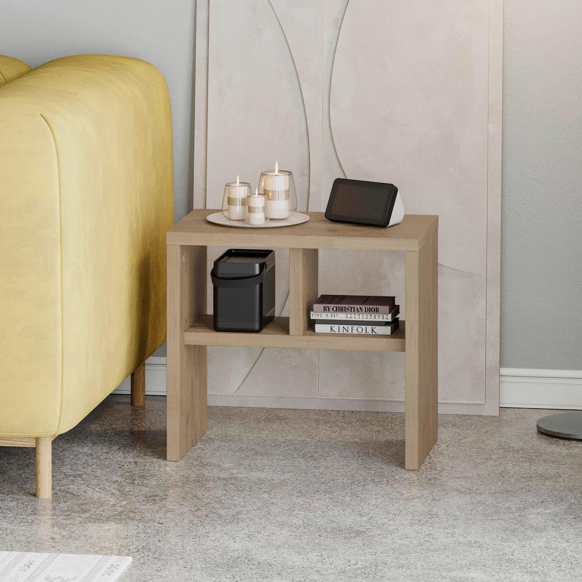 BEISTELLTISCH in Holzwerkstoff  - Sonoma Eiche, Design, Holzwerkstoff (50/45/29.5cm) - Livetastic