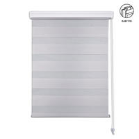 DVOJNI ROLO  pol prosojno  140/160 cm    - siva, Basics, tekstil (140/160cm) - Boxxx