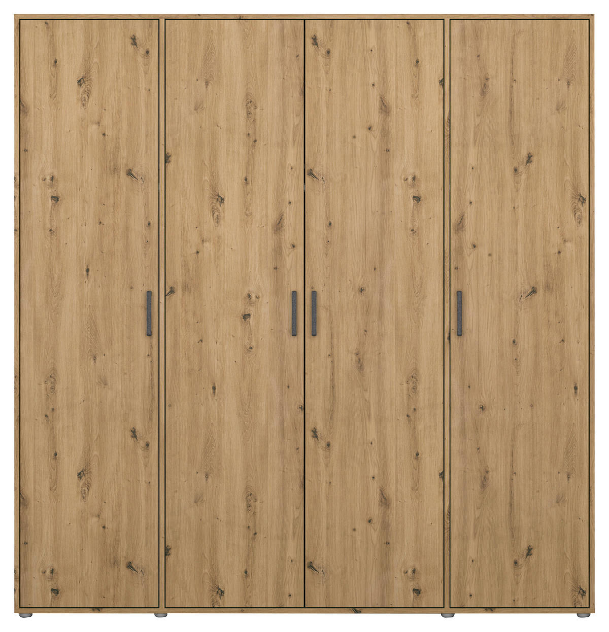DREHTÜRENSCHRANK in Eiche Artisan  - Eiche Artisan/Grau, Modern, Holzwerkstoff/Kunststoff (187/194/53cm) - Rauch Möbel
