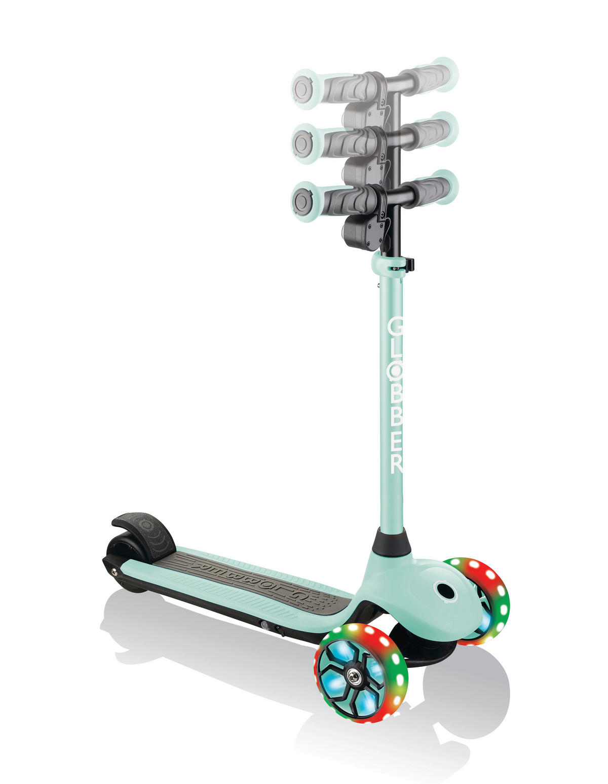 KINDERSCOOTER ONE K E-MOTION 4 PLUS  - Mintgrün, Basics, Kunststoff (62.0/29.0/76.0cm) - GLOBBER