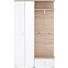 GARDEROBE Sonoma Eiche, Weiß - Weiß/Sonoma Eiche, Design, Glas (120/198/40cm) - XORA