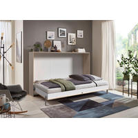 SCHRANKBETT 120/200 cm,  in Eichefarben, Lattenrost inkl.  - Eichefarben, KONVENTIONELL, Holz/Metall (120/200cm) - MID.YOU