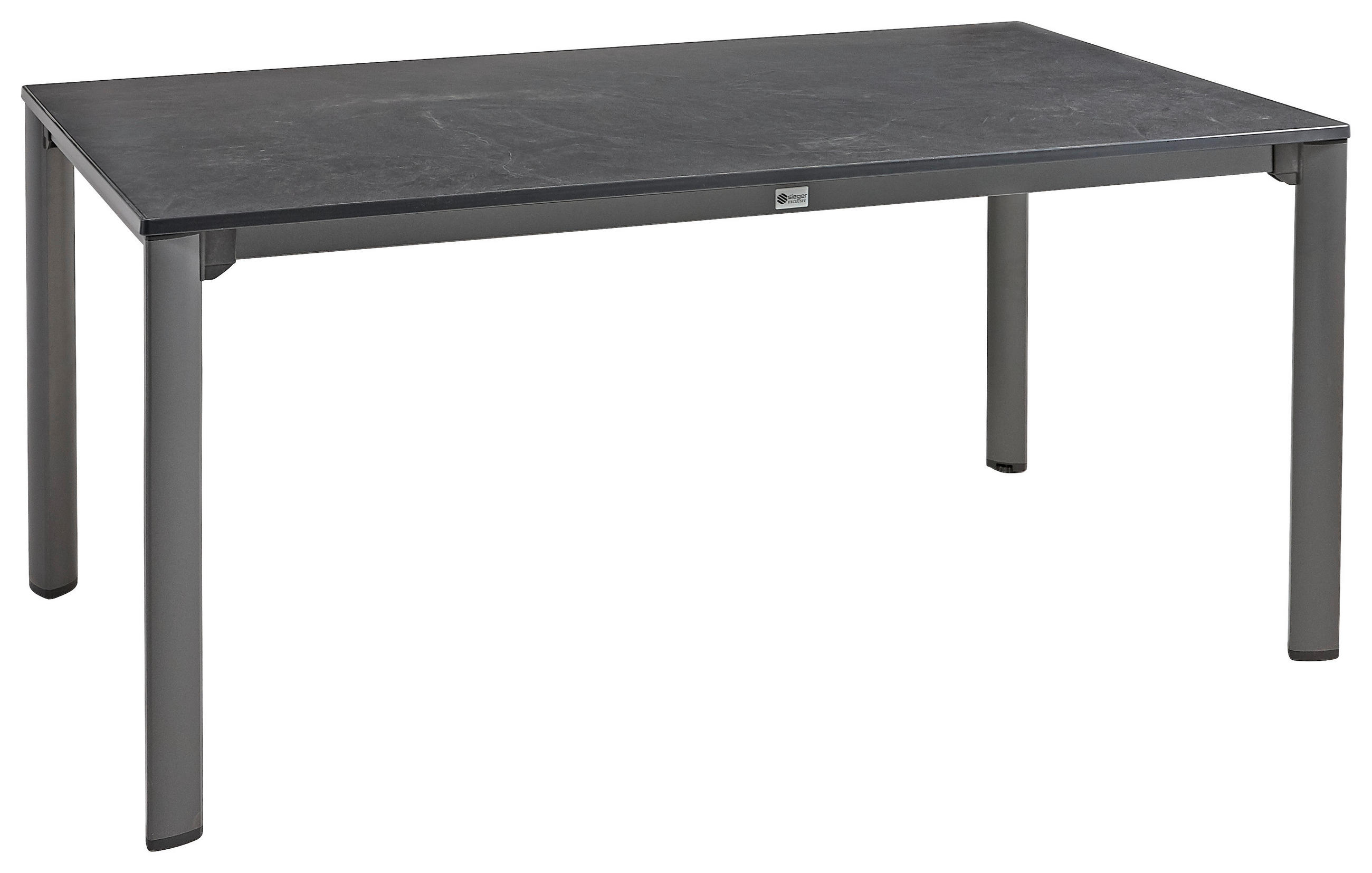 GARTENTISCH Metall Anthrazit rechteckig  - Anthrazit/Grau, Basics, Metall (165/95/74cm) - Sieger