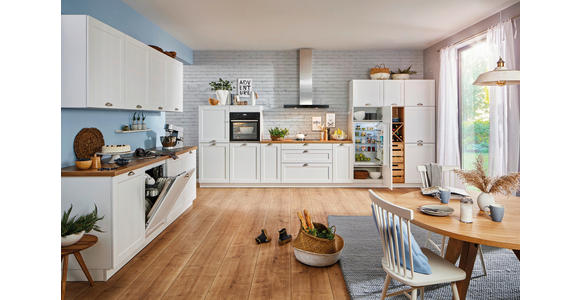 EINBAUKÜCHE   - Weiß, LIFESTYLE, Holzwerkstoff - Novel