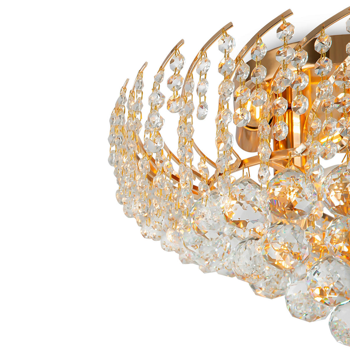 KRONLEUCHTER 41/21,5/41 cm   - Goldfarben, Trend, Glas/Metall (41/21,5/41cm) - MAYTONI