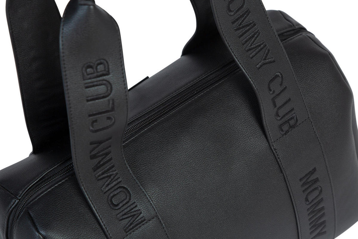 WICKELTASCHE Mommy Club Vegan Leder Schwarz  - Schwarz, KONVENTIONELL, Kunststoff (38/21/27cm) - Childhome