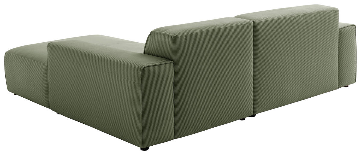 Freisteller von Pure Home Lifestyle ECKSOFA Olivgrün Cord.