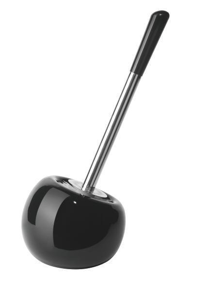 WC SADA - ŠTĚTKA A DRŽÁK - černá, Basics, kov/plast (15.5/37cm) - Sadena