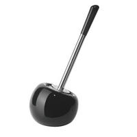 WC SADA - ŠTĚTKA A DRŽÁK - černá, Basics, kov/plast (15.5/37cm) - Sadena