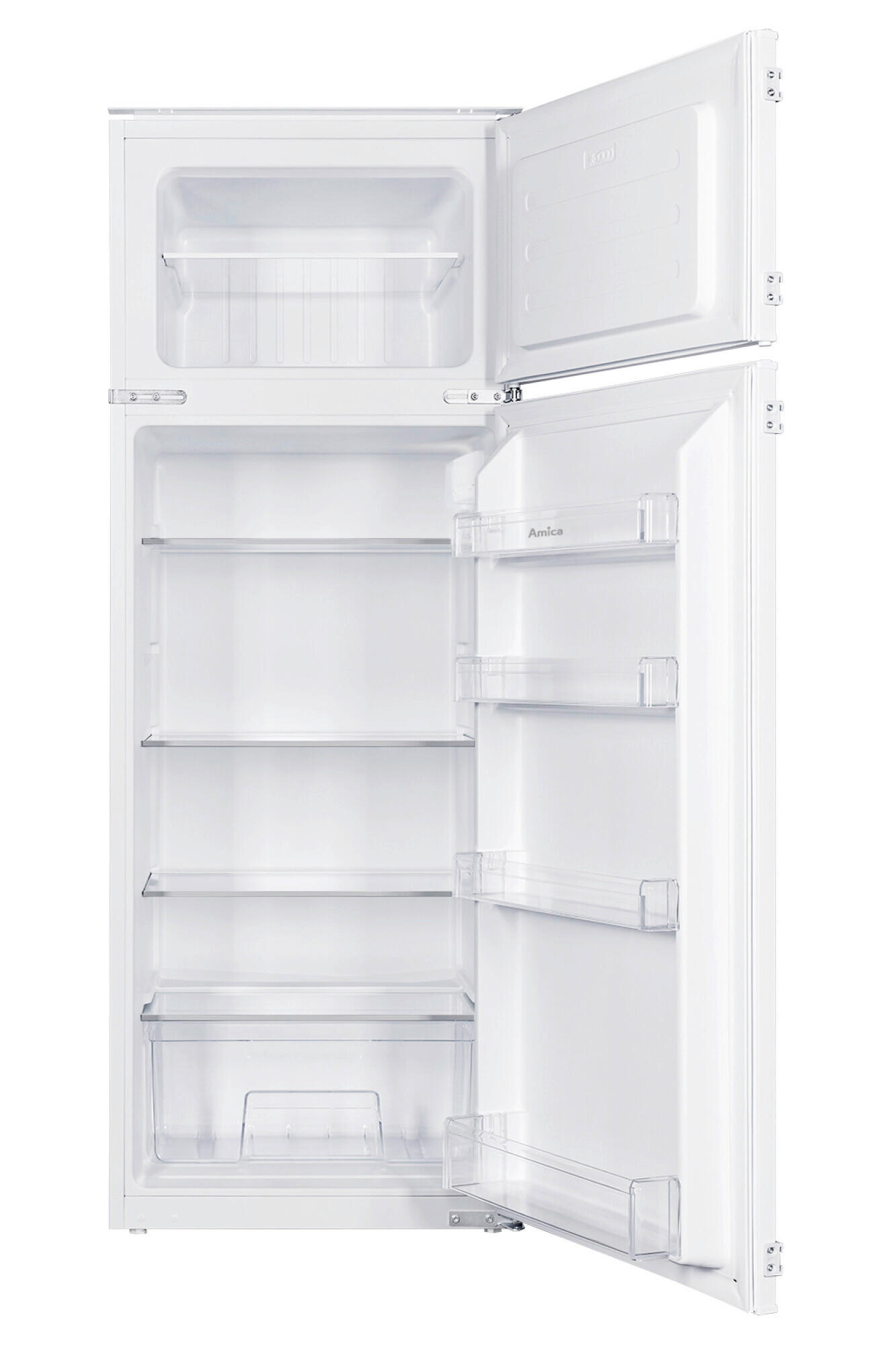 KÜHL-GEFRIER-KOMBINATION EDTS 374 901  - Weiß, MODERN, Glas/Kunststoff (54/144,6/54,5cm) - Amica
