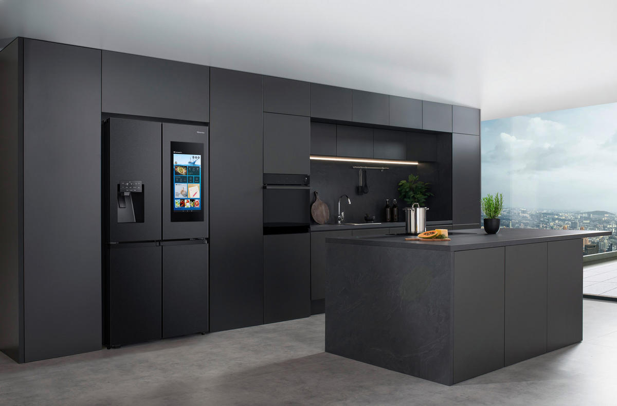 FRENCH-DOOR 91,4/178,5/72,5 cm RQ760N4IFE  - Schwarz, Trend (91,4/178,5/72,5cm) - Hisense