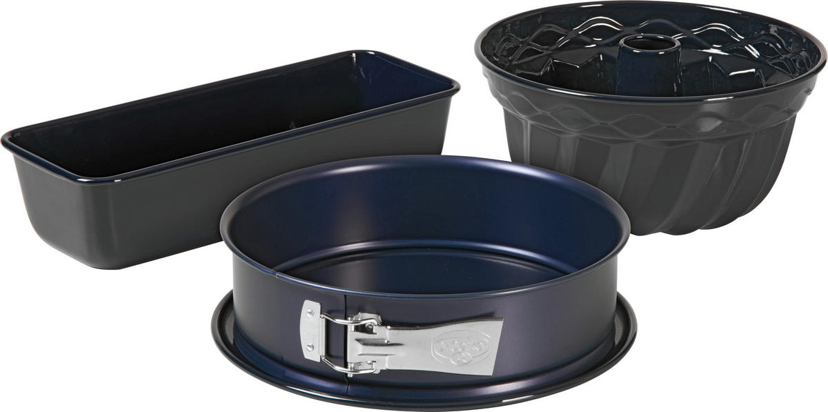 SADA FOREM NA PEČENÍ   - tmavě modrá, Basics, kov - Dr.Oetker