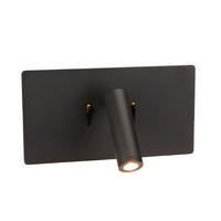 LED-WANDLEUCHTE Lancaster 23/9-16/12 cm   - Schwarz, Basics, Metall (23/9-16/12cm) - Novel